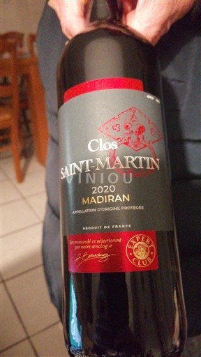 Tây Nam Madiran Clos Saint-Martin 2020
