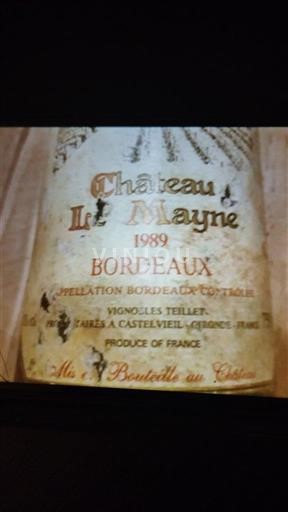 Bordeaux Château Le Mayne 1989