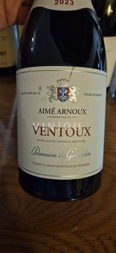 Thung lũng Rhône Ventoux Aimé Arnoux Domaine de Gouredon 2023