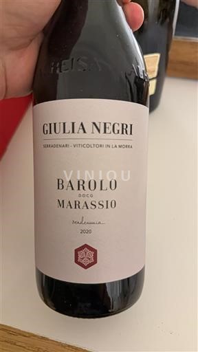 Piedmont Wines Barolo Giulia Negri Marassio 2020