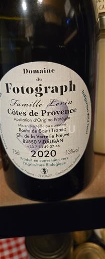 Provenza Côtes de Provenza Domaine Fotograph 2020