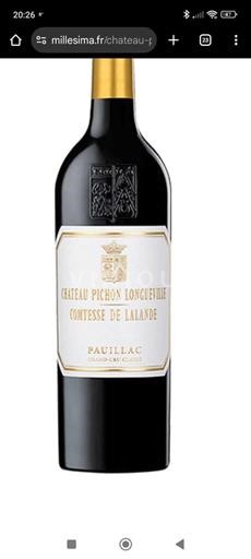 Bordeaux Pauillac Grand Cru Château Pichon Longueville Comtesse de Lalande 2024