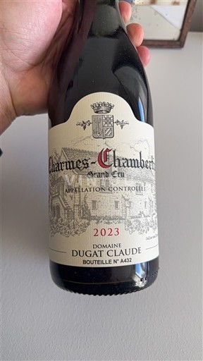Bourgogne Charmes-chambertin Grand Cru Claude Dugat 2023
