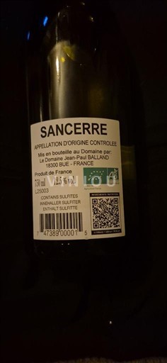 Valle della Loira Sancerre Jean-Paul Balland 2024