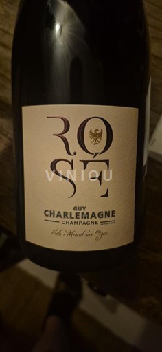 Champagne Sâm-panh Guy Charlemagne Rosé Không niên vụ
