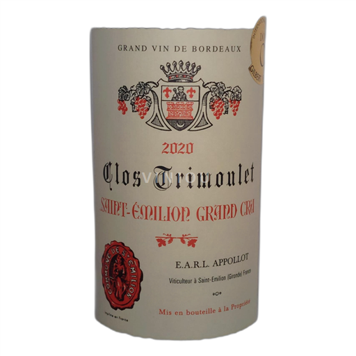 Bordeaux Saint-Émilion Grand Cru Clos Trimoulet 2020