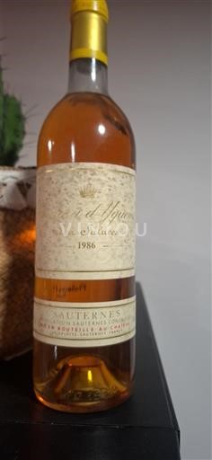 Burdeos Sauternes Château Yquem 1986