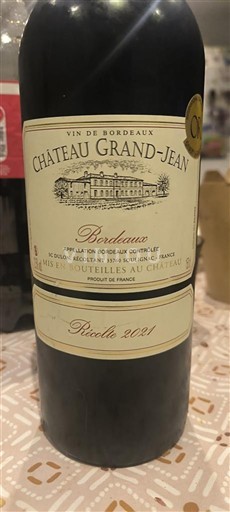 Bordeaux Château Grand-Jean Picolé 2021