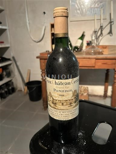 Bordeaux Pomerol Château Vieux Château Certan 1988