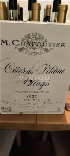 Thung lũng Rhône Côtes-du-rhône-villages M. Chapoutier 2022