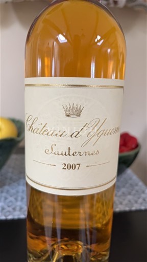 Bordeaux Sauternes Château Yquem 2007