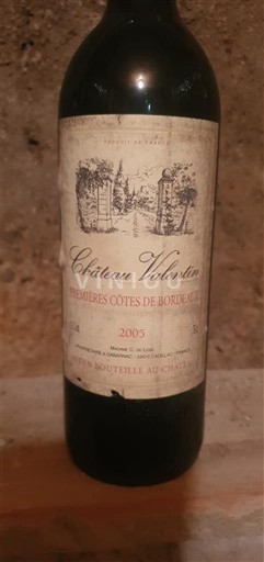 Bordeaux Những sườn đầu tiên của Bordeaux Château Valentin 2005