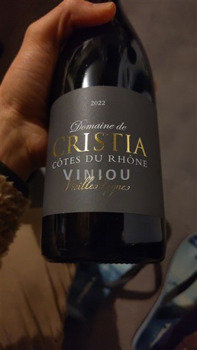 Thung lũng Rhône Côtes-du-rhône Domaine Cristia Vieilles Vignes 2022