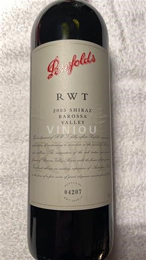 Južna Avstralija Barossa Valley Penfolds RWT 2003