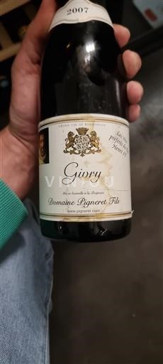 Borgonha Givry Domaine Pigneret Fils 2007