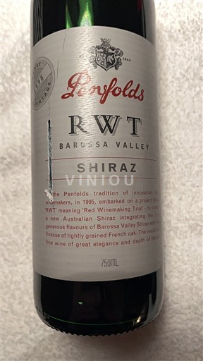 Južna Avstralija Barossa Valley Penfolds RWT 1998