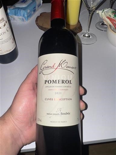 Bordeaux Pomerol Maison Johans Boubee L'Exception 2021