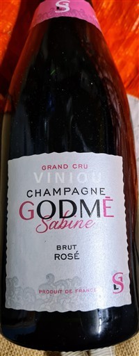 Champagne Sâm-panh Godmé Sabine Champagne Rosé Grand Cru, Extra Brut Không niên vụ