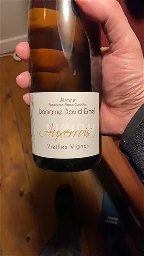 Alsácia Domaine David Ermel Auxerrois Vieilles Vignes Não Sazonado
