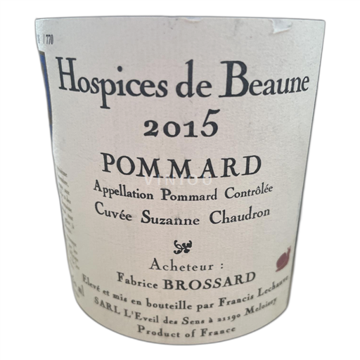 Burgund Pommard Hospices de Beaune Suzanne Chaudron 2015