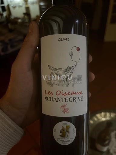 Bordeaux Graves Chantegrive Les Oiseaux 2018