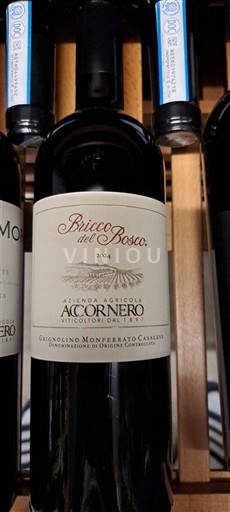 Vin Rouge sec Bricco del Bosco Accornero 2024 Italie Piémont Barbera d'Asti DOC