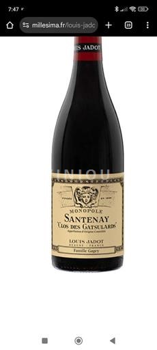 Bourgogne Santenay Louis Jadot Clos des Gatsulards Monopole 2024