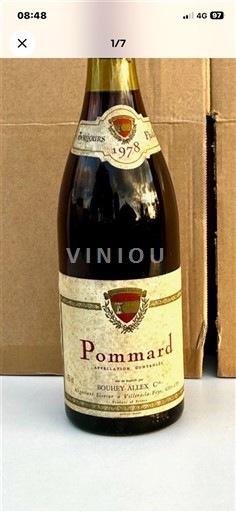 Bourgogne Pommard Bouhey-Allex 1978