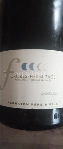 Thung lũng Rhône Crozes-hermitage Ferraton Père & Fils Calendes 2018