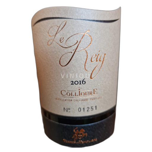 Roussillon Collioure Terres des Templiers Le Reig 2016