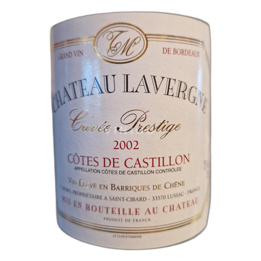 Bordeaux Không được chỉ định Chateau Lavergne Prestige 2002