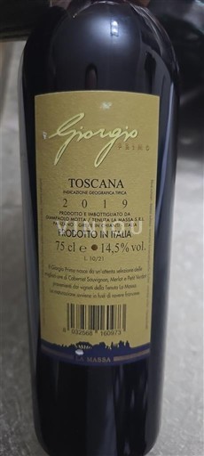Toscana Không được chỉ định Giorgio Primo 2019