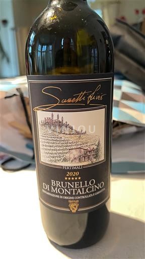 Toscana Brunello di Montalcino Sanetti Livio Pertimali 2020