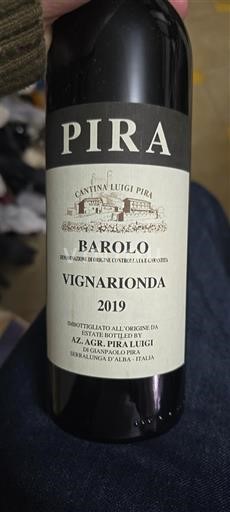 Piamonte Barolo Cantina Luigi Pira Vignarionda 2019