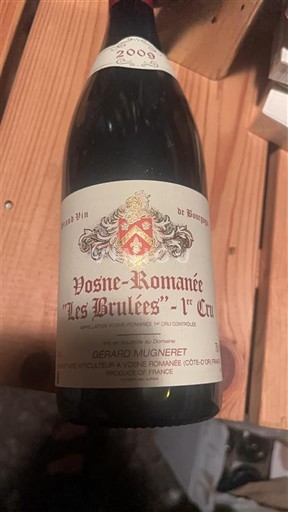 Bourgogne Vosne-romanée Premier Cru Gérard Mugneret Les Brûlées 2009