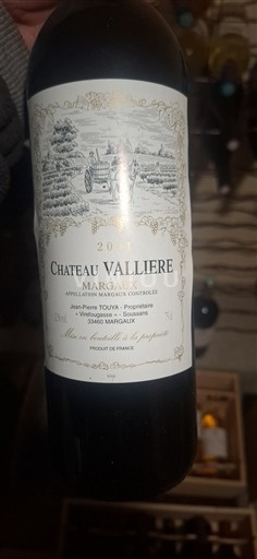 Bordeaux Margaux Château Vallière 2014