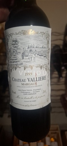 Bordeaux Margaux Château Valliere 1999