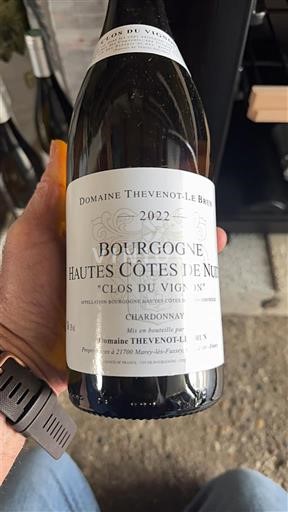 Bourgogne Hautes Côtes de Nuits Grand Cru Domaine Thevenot-Le Brun Clos du Vignon 2022
