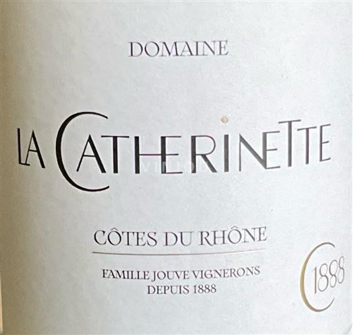 Vallée du Rhône Côtes-du-rhône Domaine La Cathérinette 1888 2024