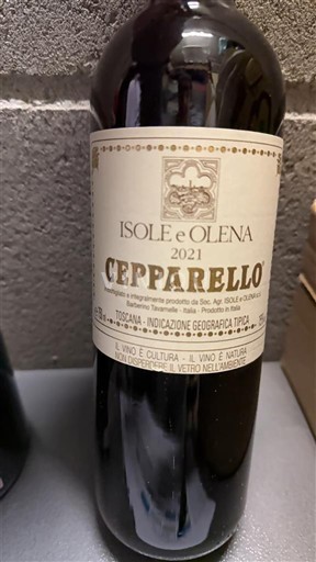 Toscana Tuscany Isole e Olena Cepparello 2021