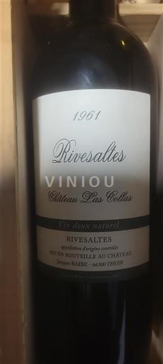 Roussillon Rivesaltes Château Las Collas 1961
