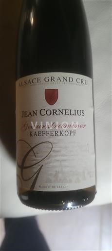 Alsacia No especificado Grand Cru Jean Cornelius Gewurztraminer Kaefferkopf 2013