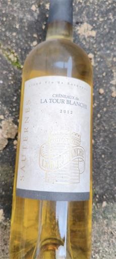 Bordeaux Sauternes Château La Tour Blanche Chêniaux de La Tour Blanche 2012