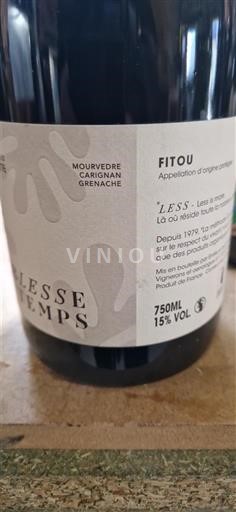Langvedok Fitou Domaine La rocheliere Noblesse du temps 2020