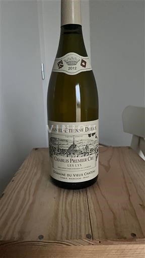 Bourgogne Chablis Premier Cru Domaine Vieux Château Les Lys 2012