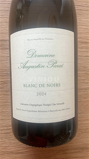 Linguadoca e Rossiglione Côte Vermeille Domaine Augustin Parcé Blanc de Noirs 2024