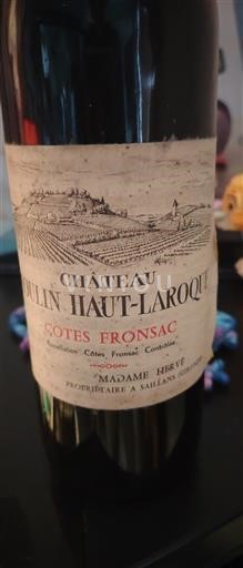 Bordeaux Không được chỉ định Château Moulin Haut-Laroque Không niên vụ