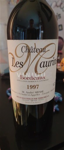 Bordeaux Château Les Maurins 1997