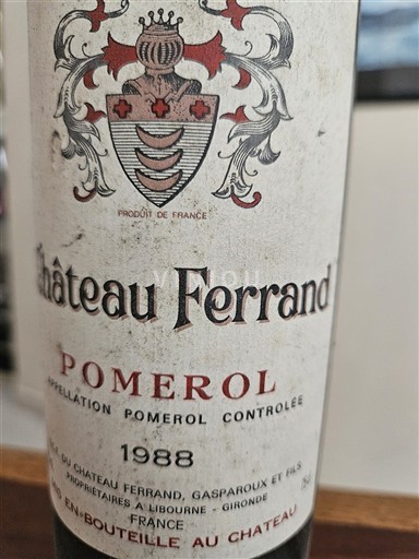 Bordeaux Pomerol Château Ferrand 1988