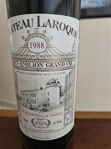 Bordeaux Saint-Émilion Grand Cru Grand Cru Château Laroque 1988